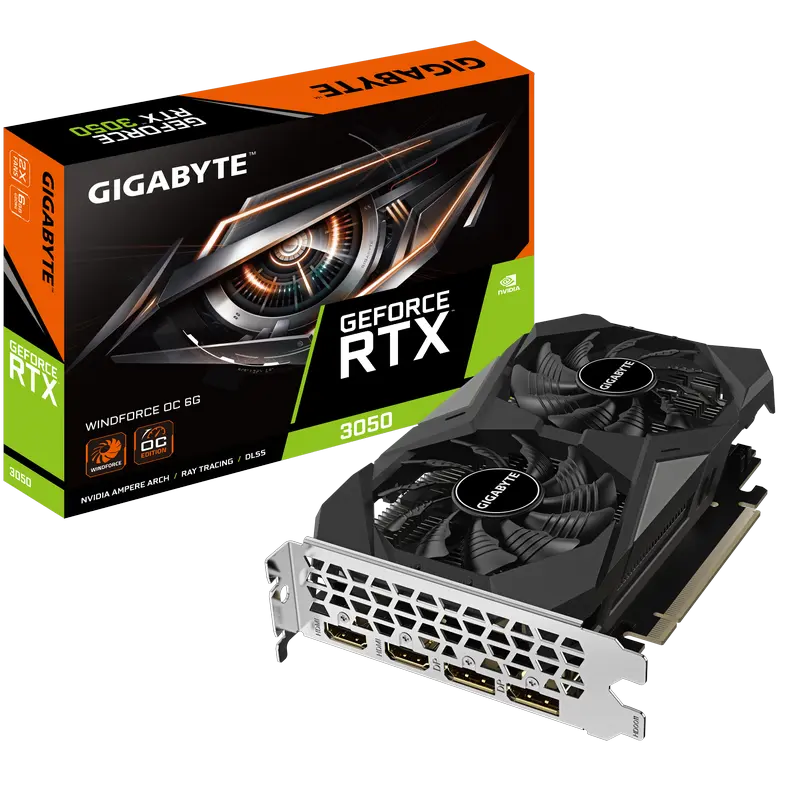 Placă Video Gigabyte GV-N3050WF2OC-6GD, 6GB G..