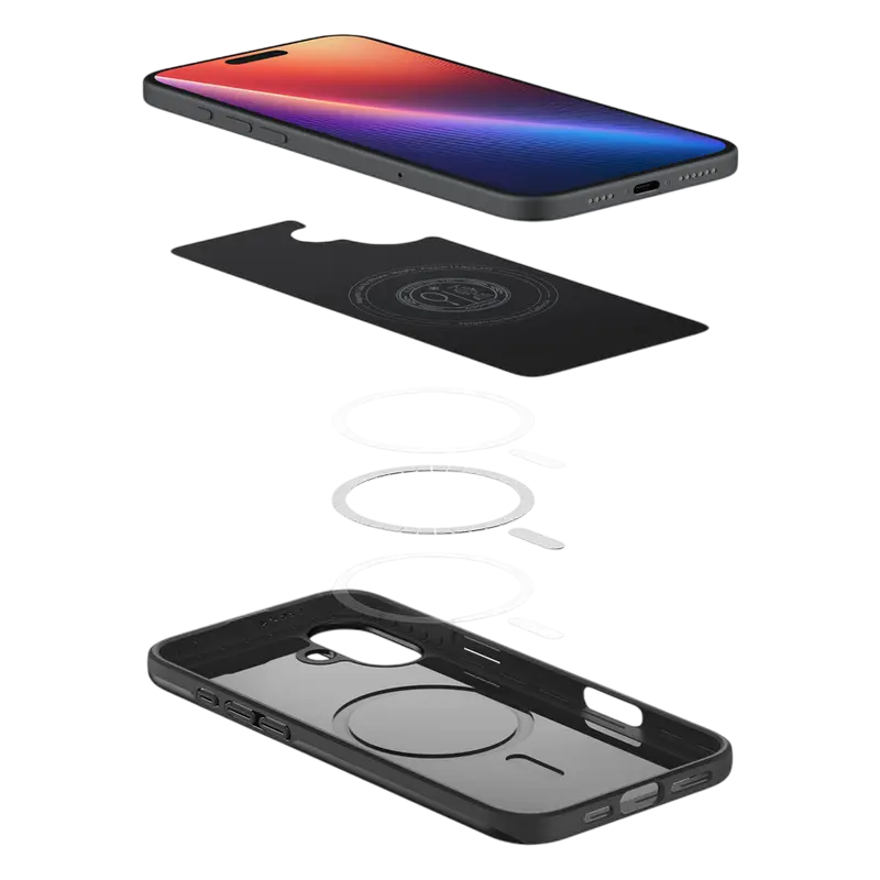 Husa Spigen iPhone 16 Plus Thin Fit Mag, Negru