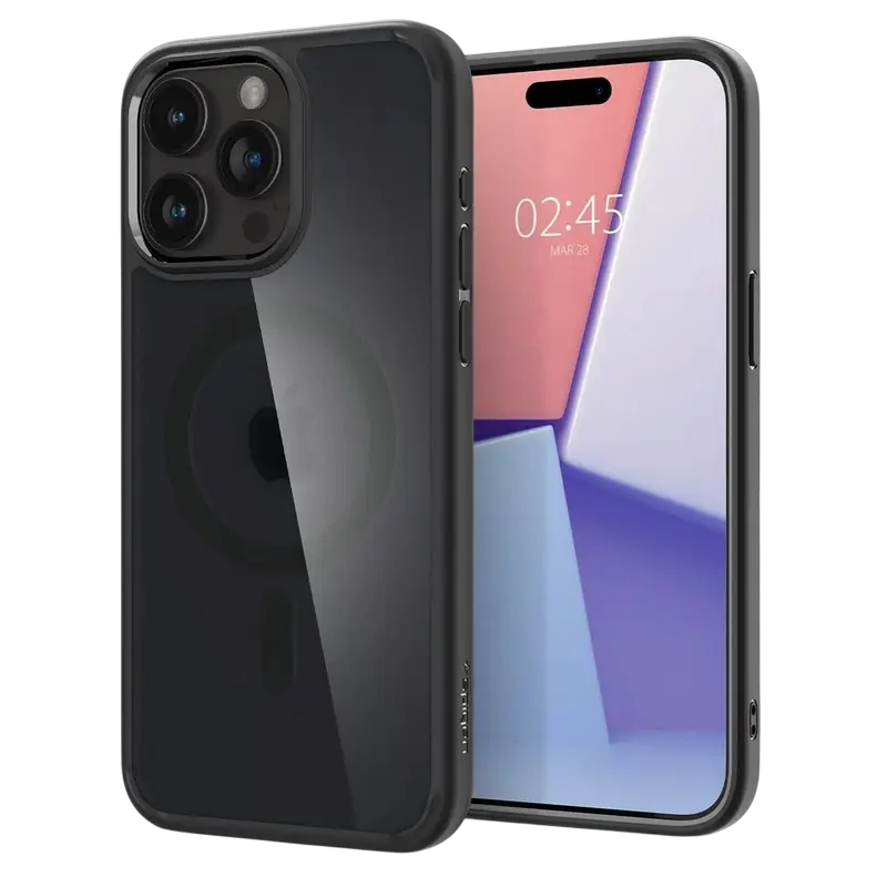 Husa Spigen iPhone 15 Pro Ultra Hybrid Mag, Frost Black