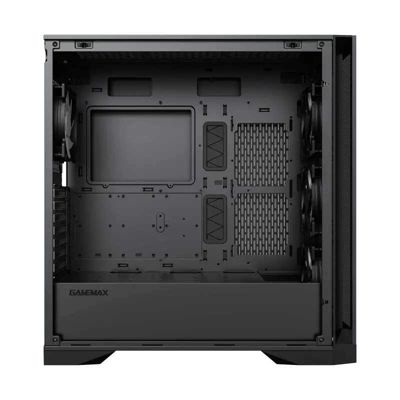 Carcasă PC Gamemax LEADER TG, Full-Tower, Fără PSU, Negru