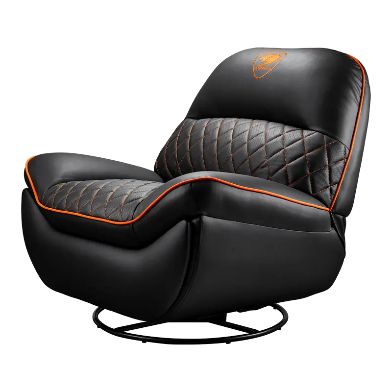 Scaun Gaming Cougar Overlord, PU Piele, Negru | Portocaliu