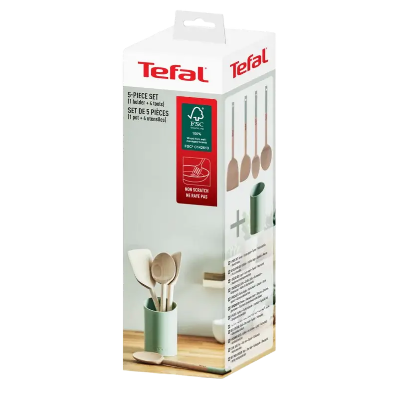 Set de ustensile de bucătărie Tefal K270S504, Bej