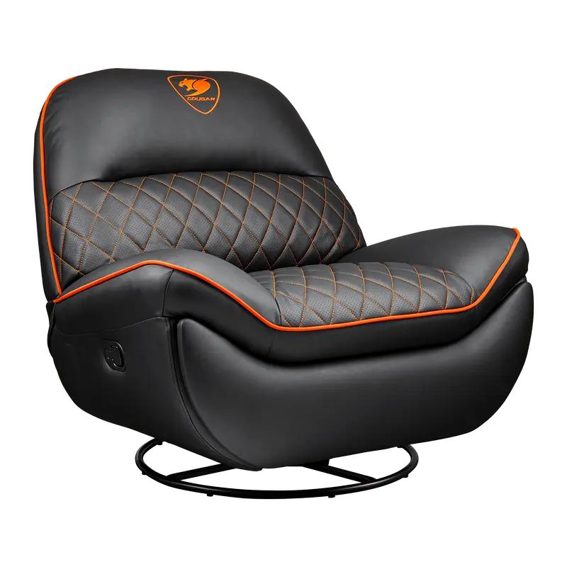 Scaun Gaming Cougar Overlord, PU Piele, Negru | Portocaliu
