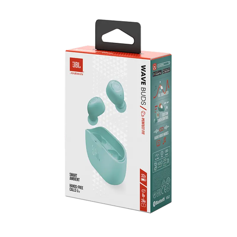 Căști JBL Wave Buds, Verde