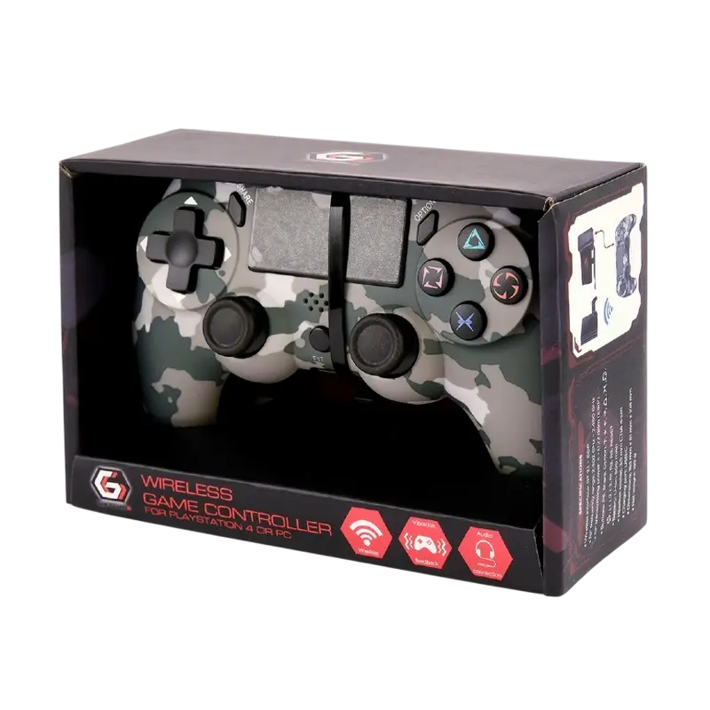 Gamepad Gembird JPD-PS4BT-01-CM, Negru