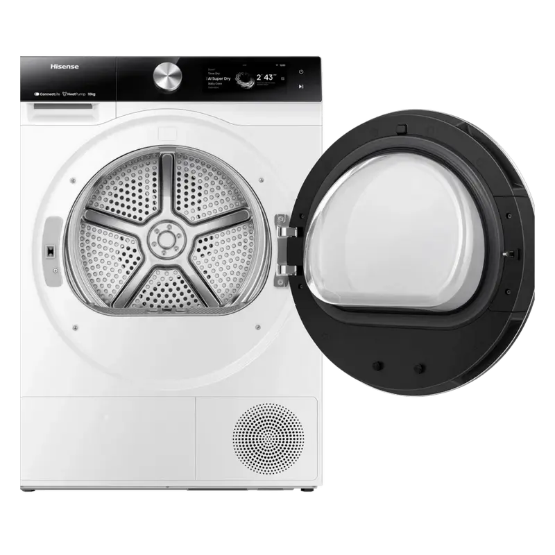 Uscător de rufe Hisense DH7S107BW, 10kg, Alb