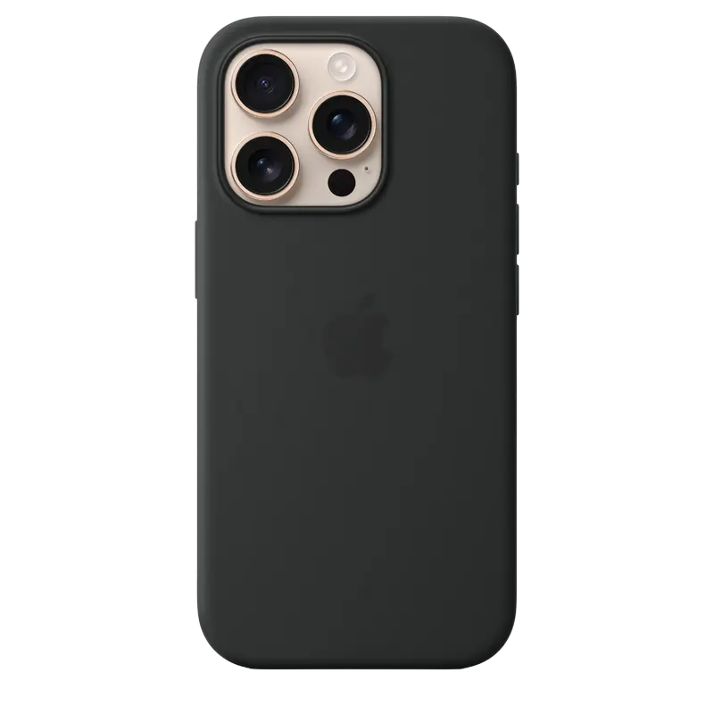Husa Apple iPhone 16 Pro Silicone Case cu MagSafe, Negru