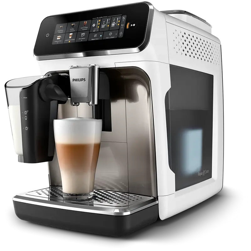 Espressor Philips EP3343/90, Oțel Inoxidabil | Alb