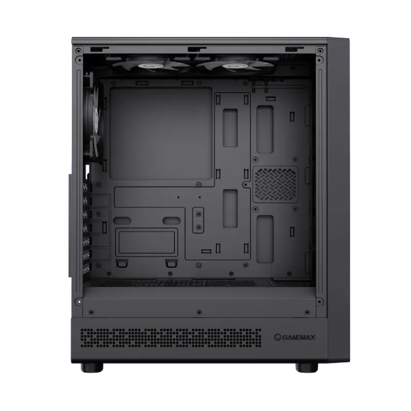 Carcasă PC Gamemax Storm 2 AB, Midi-Tower, Fără PSU, Negru