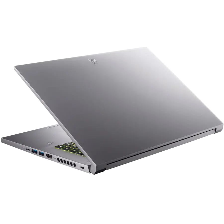 Laptop Gaming 16" Acer Predator Triton Neo 16 PTN16-51, Sparkly Silver, Intel Core Ultra 7 155H, 16GB/1024GB, Linux eShell
