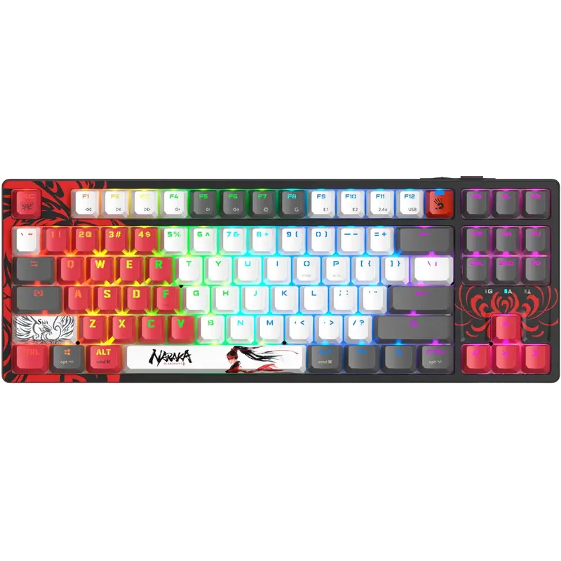 Tastatură Bloody WS87, Fără fir, Na..