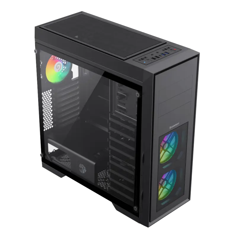 Carcasă PC Gamemax MASTER 2 BK, Full-Tower, Fără PSU, Negru