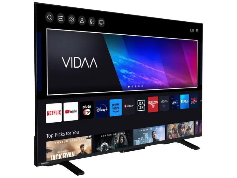 50" LED SMART TV Toshiba 50UV2463DG, 3840x2160 4K UHD, VIDAA U OS, Negru