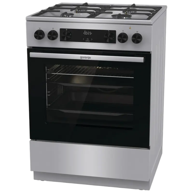 Aragaz Mixt Gorenje GK6C4XF, Oțel inoxidabil