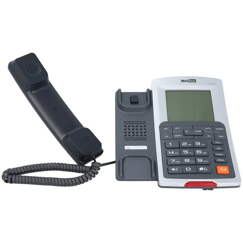 Проводной телефон MaxCom KXT709, Серебристый