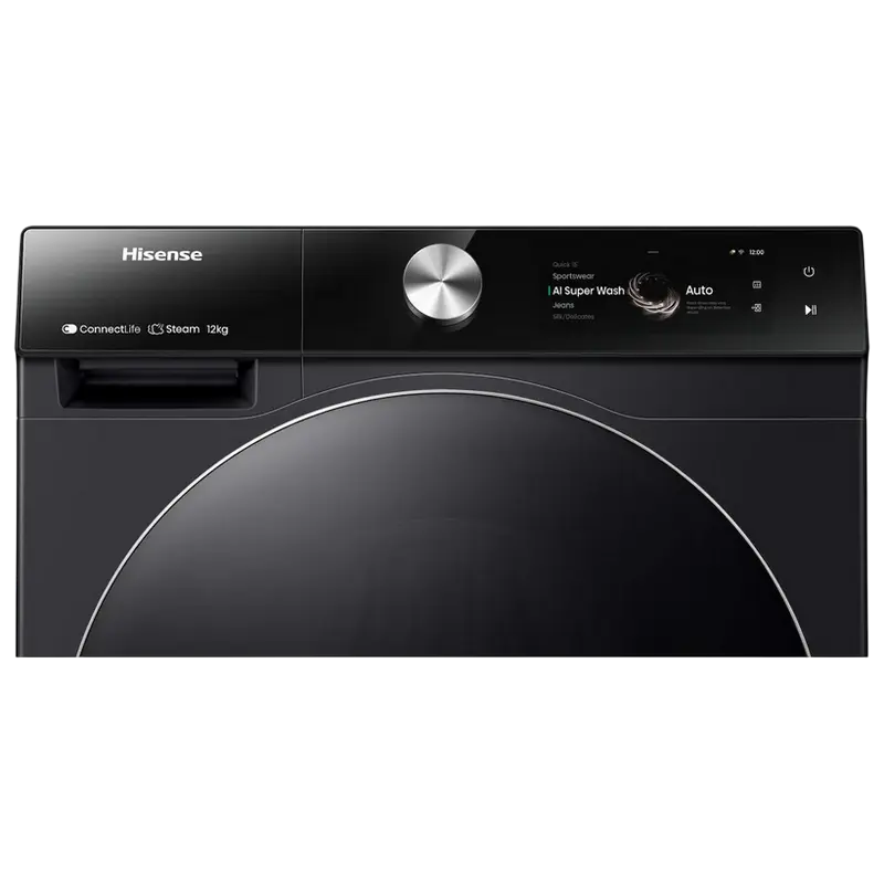 Mașină de spălat Hisense WF7S1247BB, 12kg, Negru