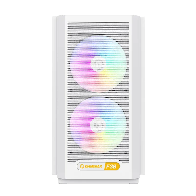 Carcasă PC Gamemax F36 WH, Mini-Tower, Fără PSU, Alb