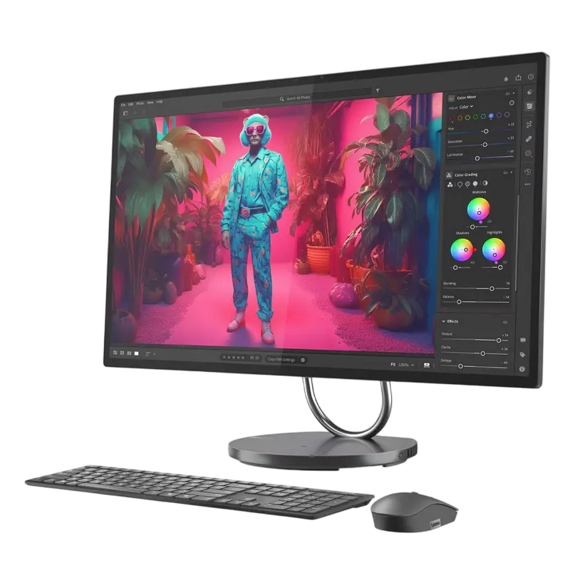 Моноблок Lenovo Yoga 32ILL10, 31,5", Intel Core Ultra 7 258V, 32Гб/1024Гб, Windows 11 Pro, Storm Grey