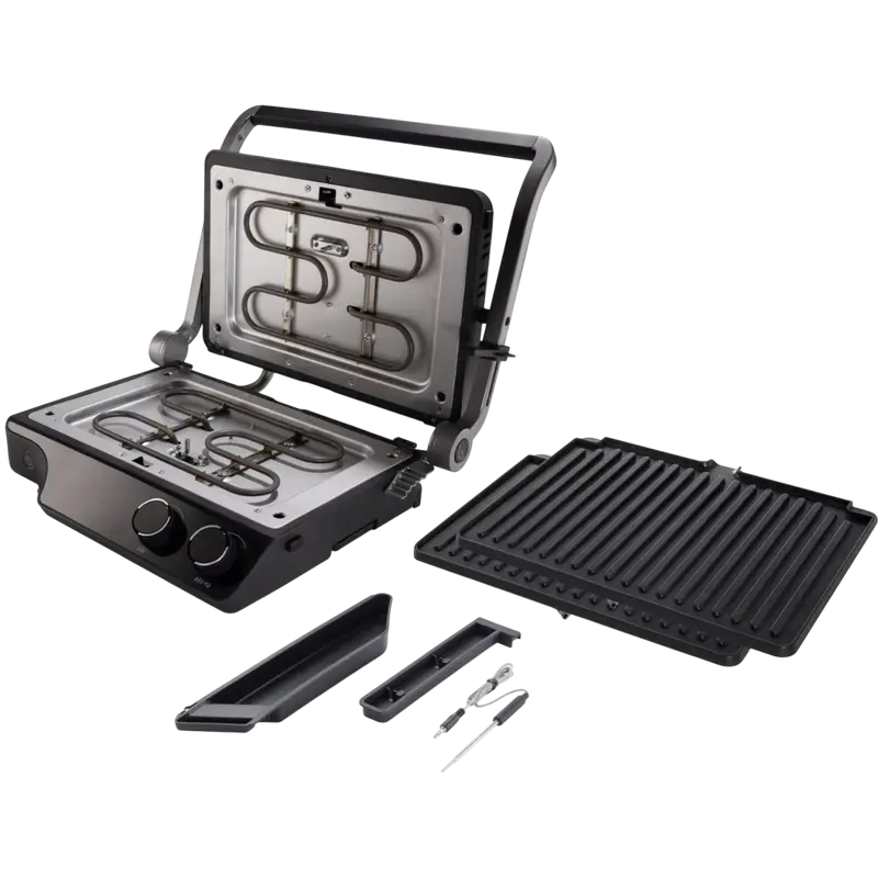 Grătar electric Hisense HCG2000XXL, 2000W, Negru