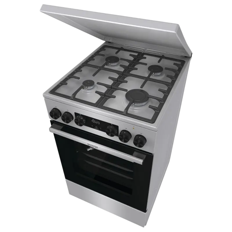 Aragaz Mixt Gorenje GKS5C71XF, Oțel inoxidabil