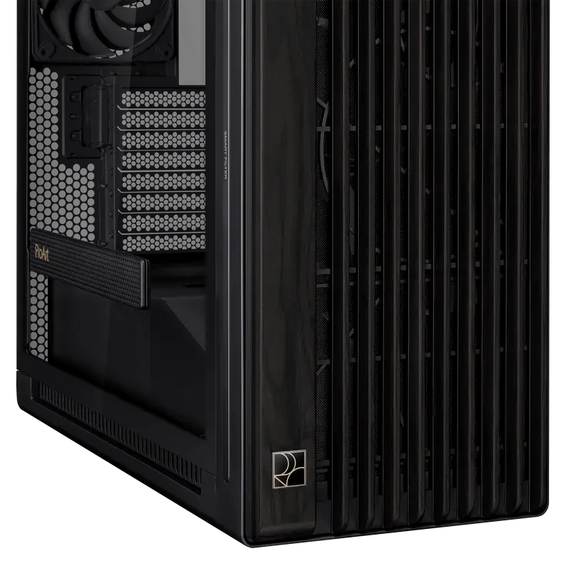 Carcasă PC ASUS ProArt PA602 Wood TG, Midi-Tower, Negru