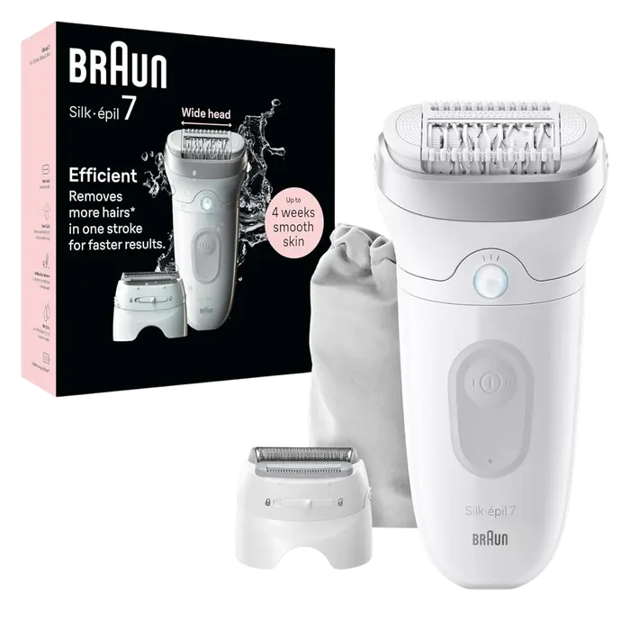 Epilator Braun SE7041, Alb