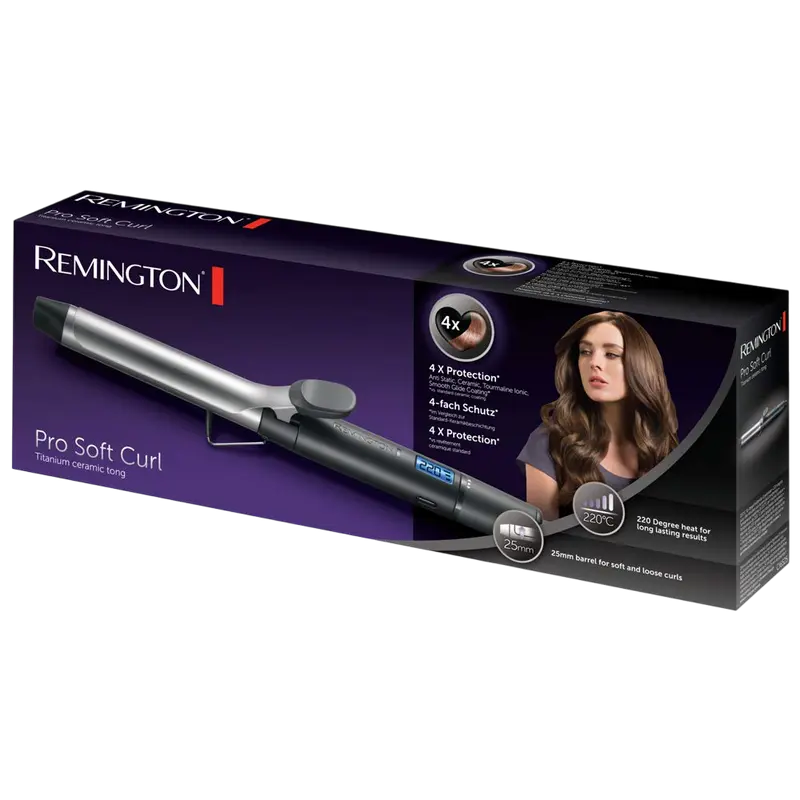 Ondulator de păr Remington CI6525, Negru