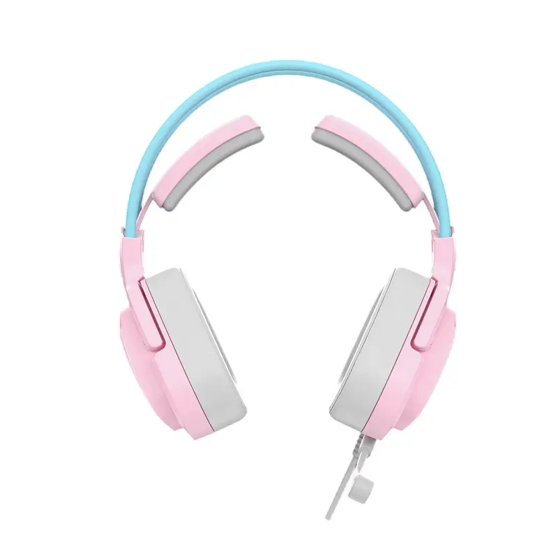 Căști gaming Bloody G575, USB, Roz