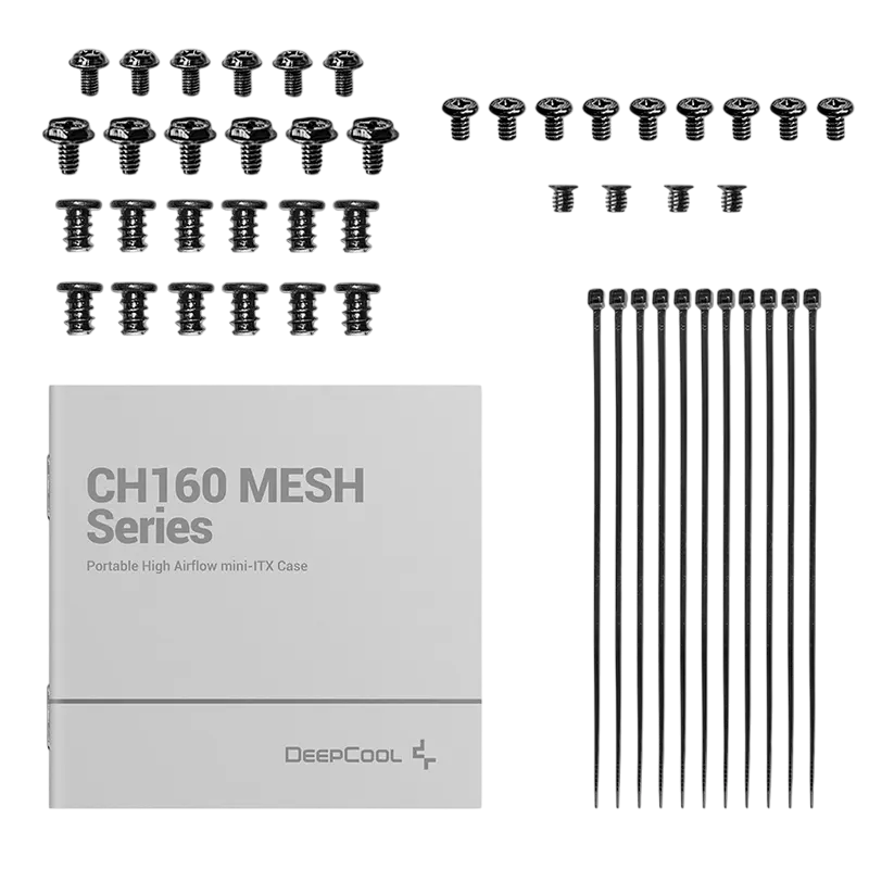 Carcasă PC Deepcool CH160, Mini-ITX, Fără PSU, Negru