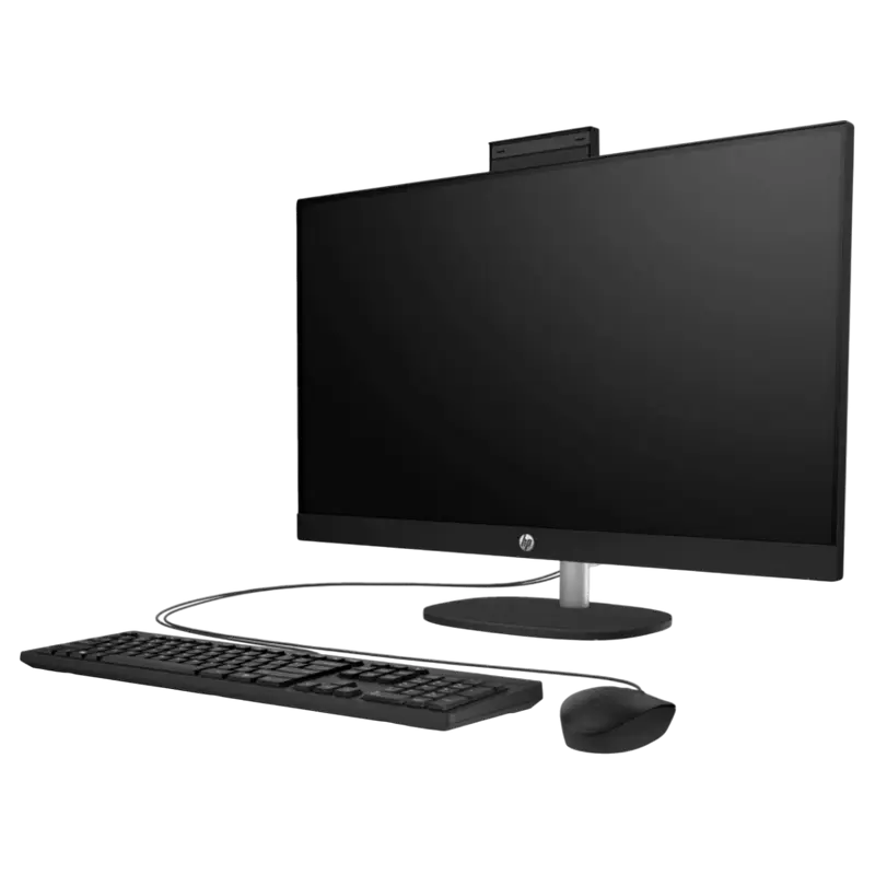 Моноблок HP 27-cr1005ci, 27", Intel Core Ultra 7 155U, 16Гб/1024Гб, FreeDOS, Чёрный