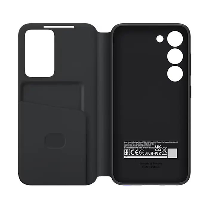 Husa carte Samsung Smart View Wallet pentru Galaxy S23 FE, Negru