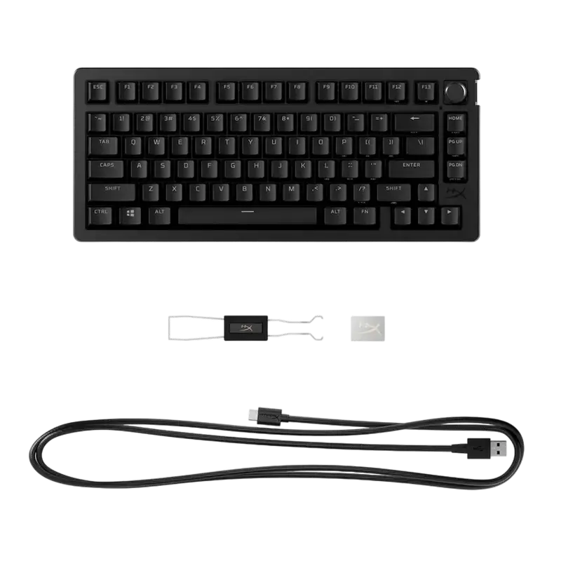 Tastatură HyperX Alloy Rise 75, Fără fir, Negru