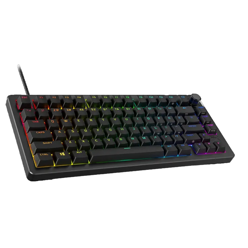 Клавиатура HyperX Alloy Rise 75, Проводное, Чёрный