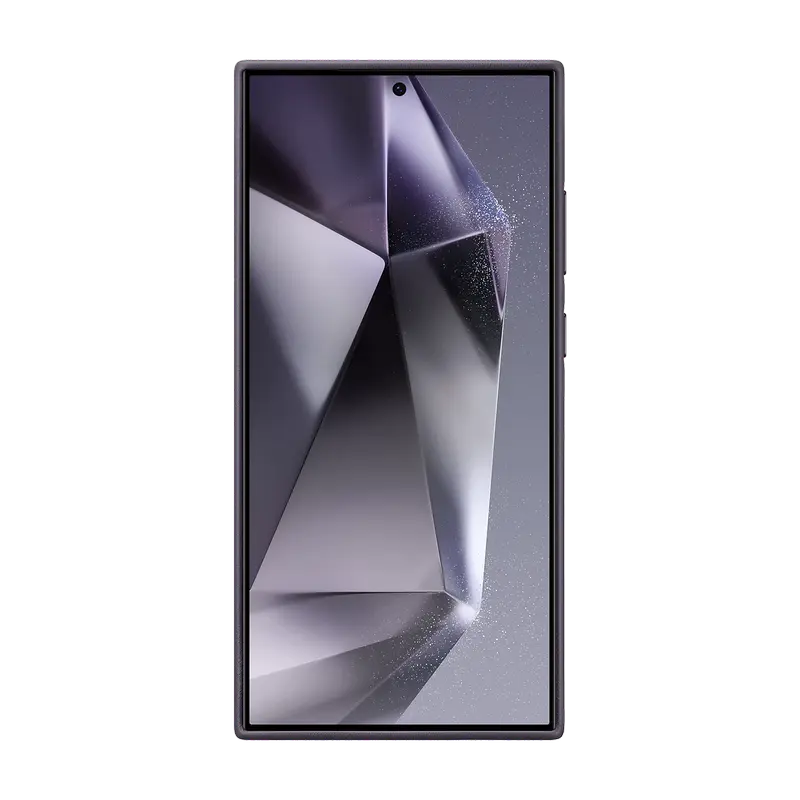 Husa Samsung Vegan Leather Case Galaxy S24 Ultra, Violet închis