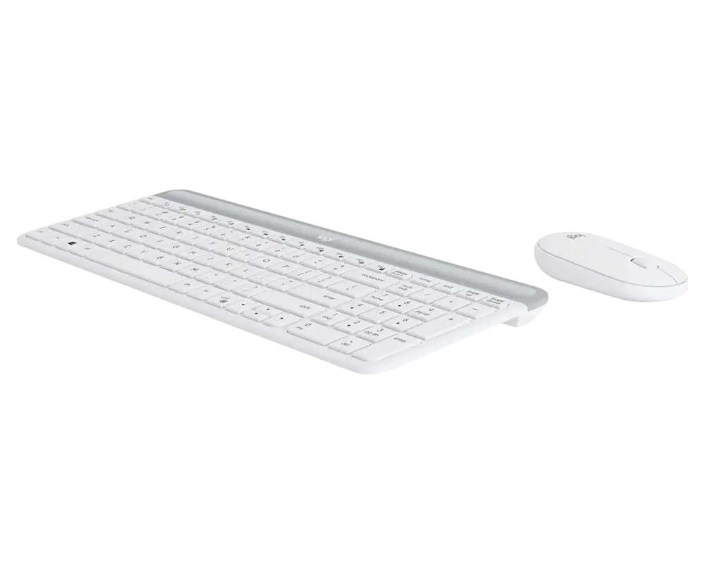 Tastatură și mouse Logitech MK470, Fără fir, Alb