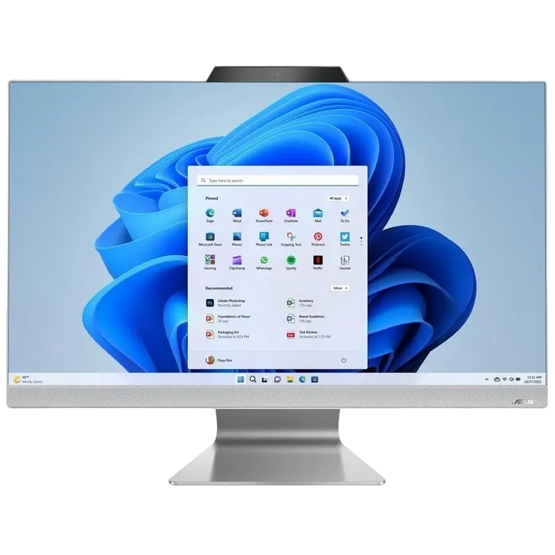 Computer All-in-One ASUS F3702, 27", AMD Ryzen 5 7520U, 8GB/512GB, Fără SO, Alb