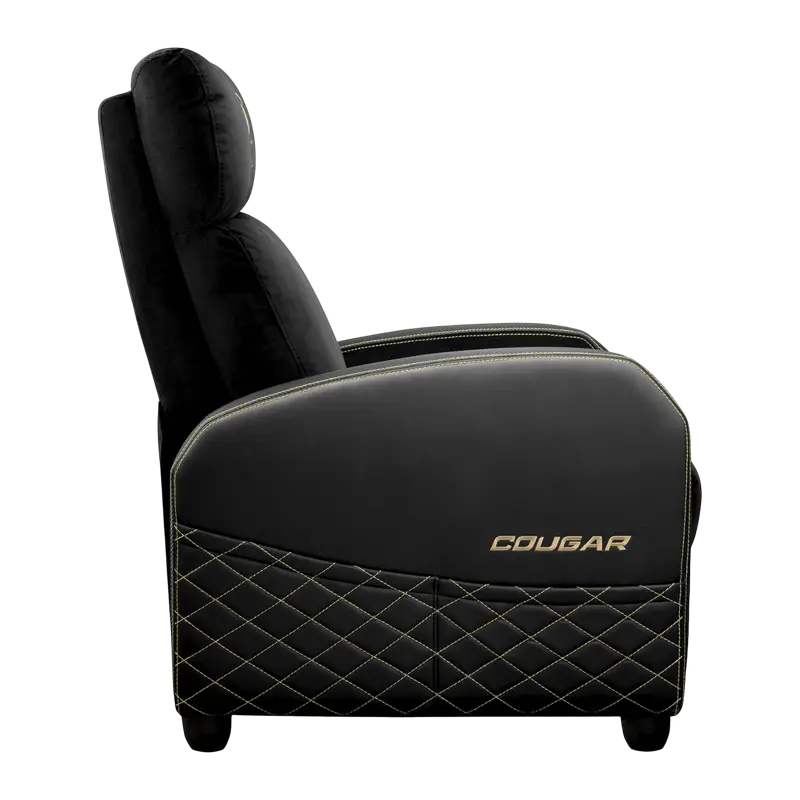 Scaun Gaming Cougar Ranger Elite, Țesătură, PU Piele, Auriu