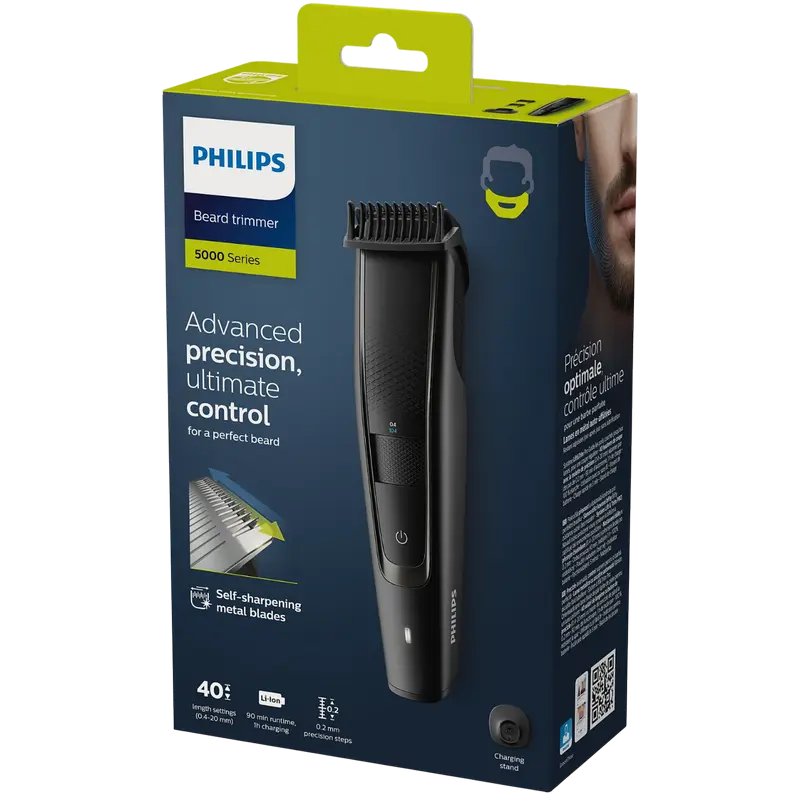 Aparat de tuns pentru bărbați Philips BT5515/20, Negru