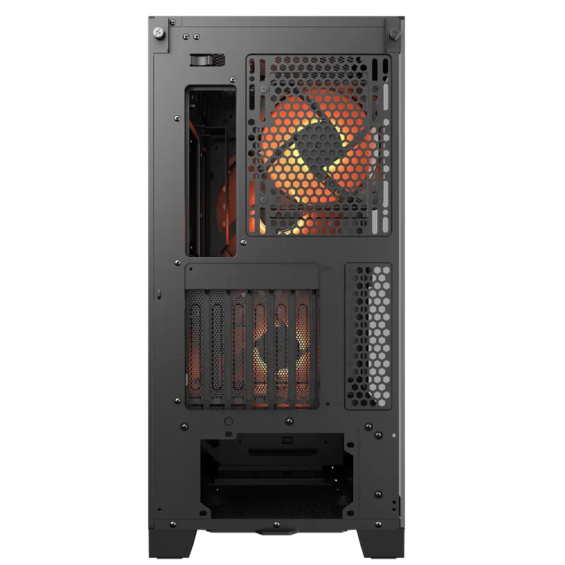 Carcasă PC Cougar Airface ECO RGB, Midi-Tower, Fără PSU, Negru