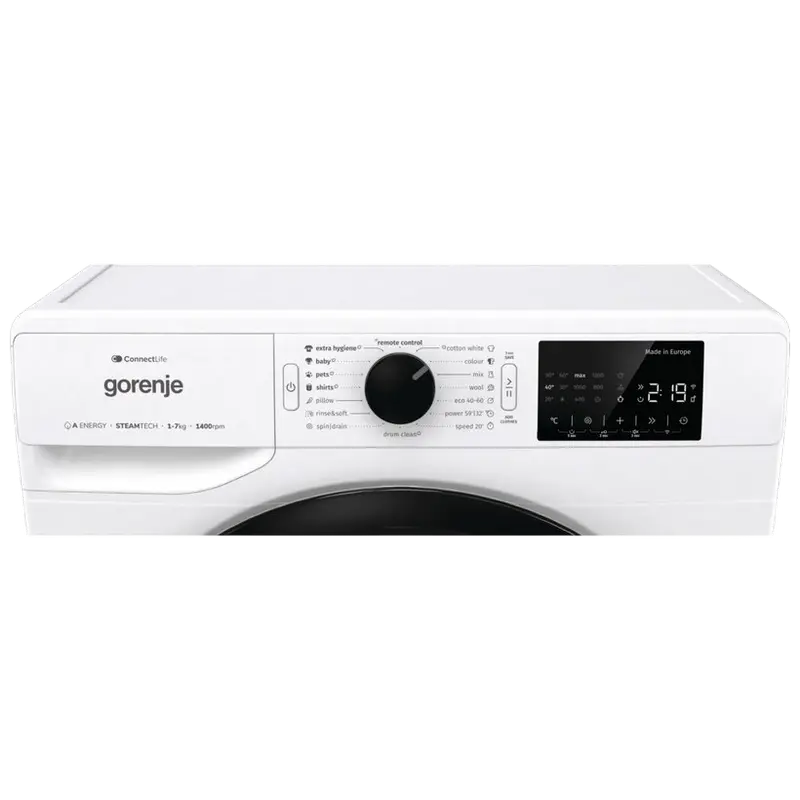 Mașina de spălat Gorenje WPNEI74SA1SWIFI, 7kg, Alb