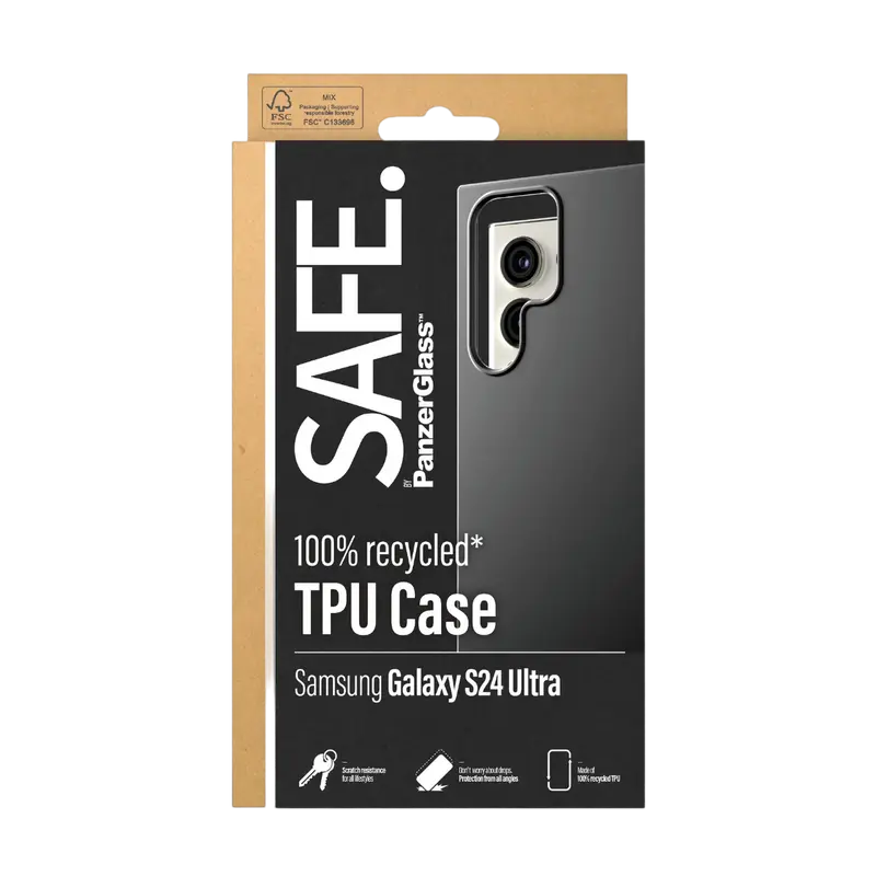 Чехол PanzerGlass SAFE для Samsung Galaxy S24 Ultra, Чёрный