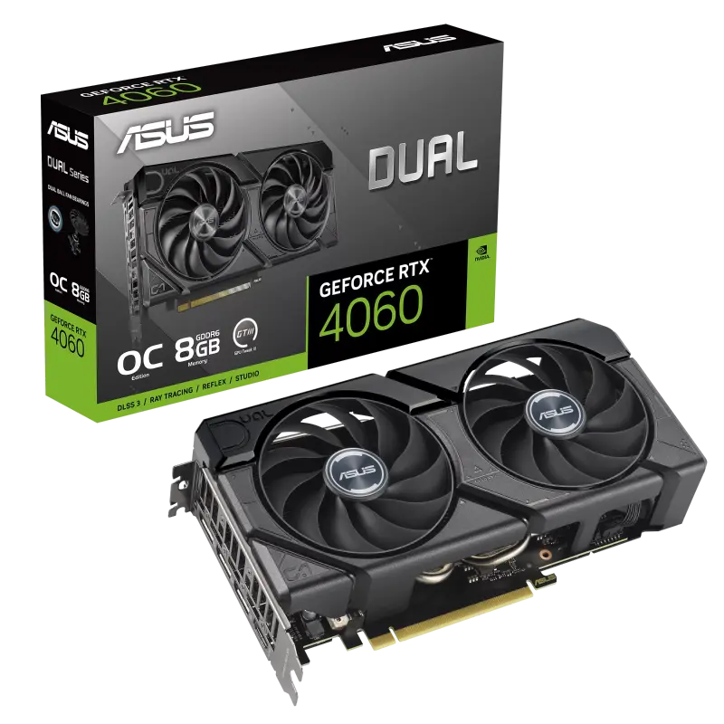 Placă Video ASUS DUAL-RTX4060-O8G-EVO, 8GB GD..