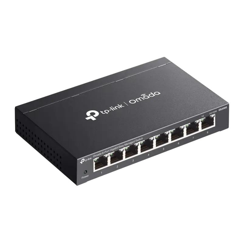 Сетевой коммутатор TP-LINK ES208G, 8x 10/100/1000 Мбит/с