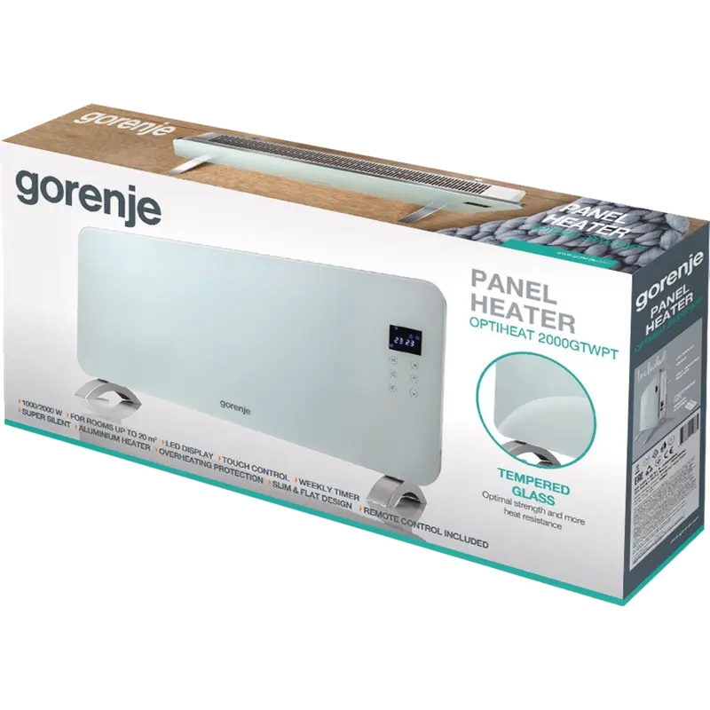 Convector Gorenje 2000GTWPT, 2000W, Alb