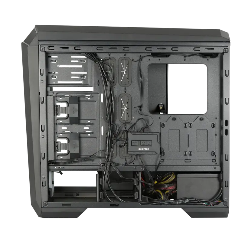 Компьютерный корпус Chieftec STALLION II, Midi-Tower, Без блока питания, Чёрный