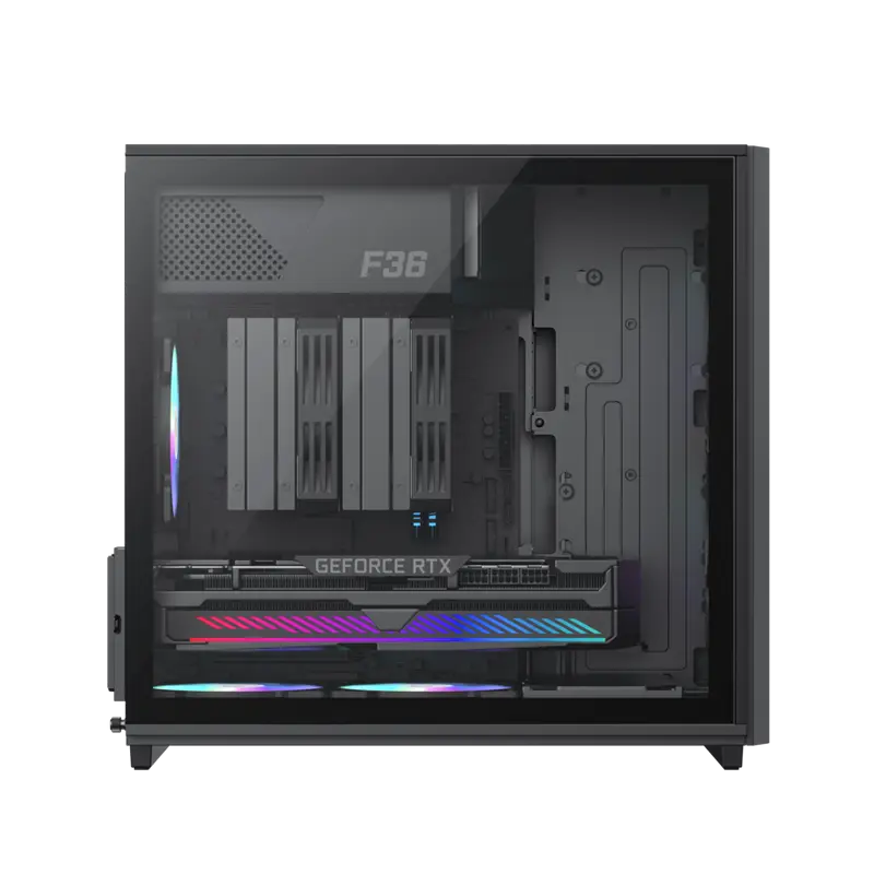 Carcasă PC Gamemax F36 BK, Mini-Tower, Fără PSU, Negru