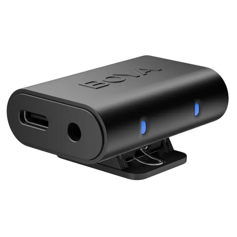 Microfon portabil pentru înregistrare vocală Boya Magic, Fără fir, Negru