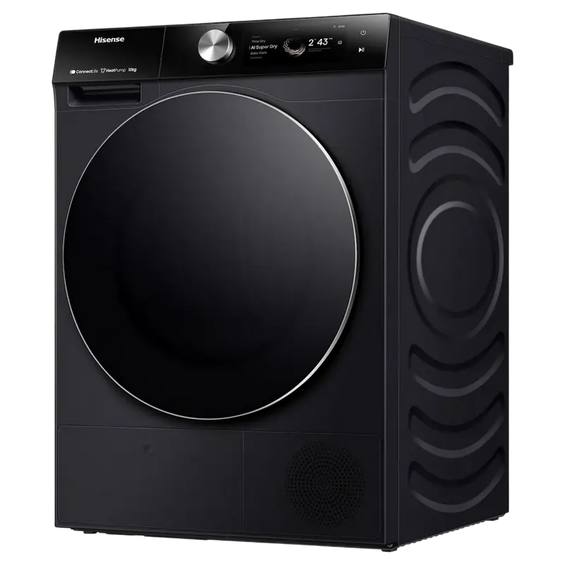 Uscător de rufe Hisense DH7S107BB, 10kg, Negru