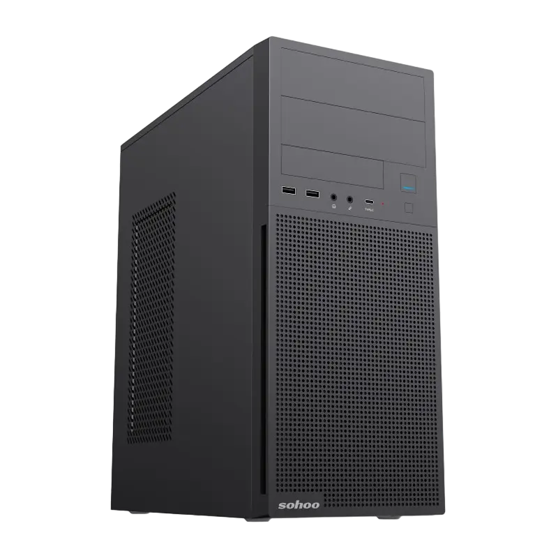 Cumpara  Carcase de calculator - Carcasă PC Sohoo 2816BK, Midi-Tower, ATX, Neg..