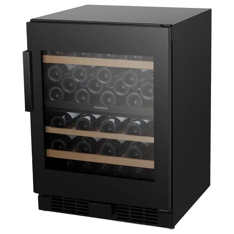 Dulap pentru vin Hisense RW3N122GSLF, Negru